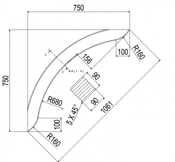 UK-90X90X1061MM-RW680